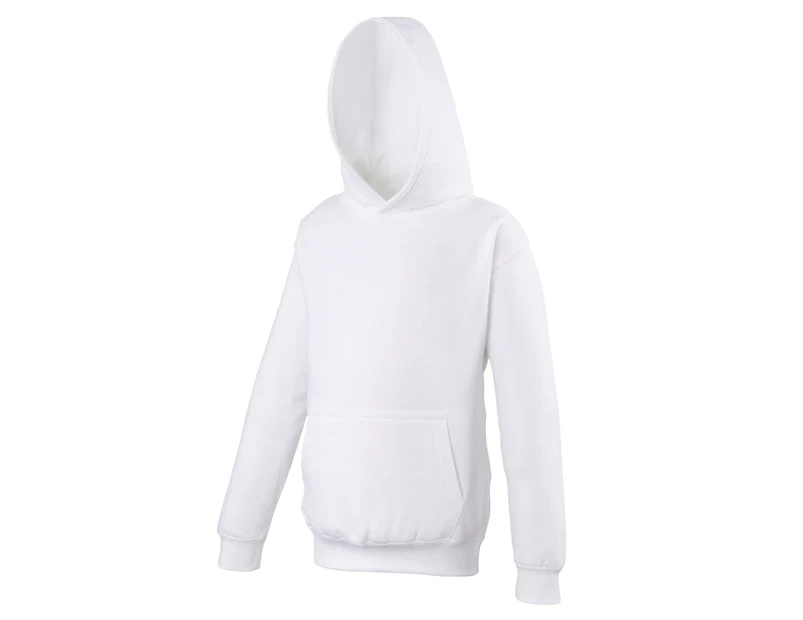 Awdis Kids Unisex Hooded Sweatshirt / Hoodie / Schoolwear (Arctic White) - RW169