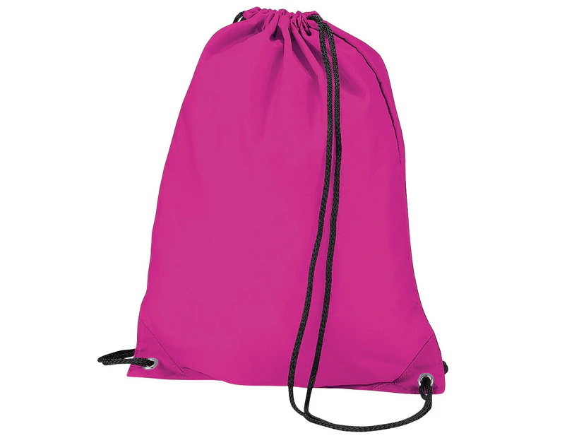BagBase Budget Water Resistant Sports Gymsac Drawstring Bag (11L) (Fuschia) - RW2550