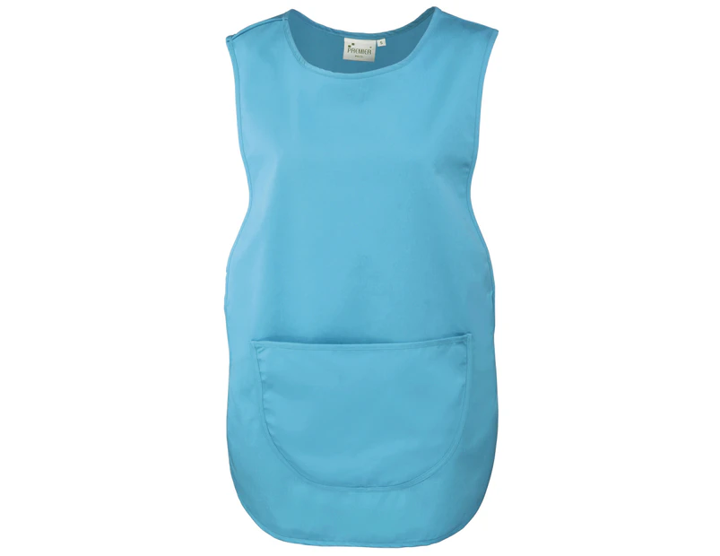 Premier Ladies/Womens Pocket Tabard / Workwear (Turquoise) - RW1078