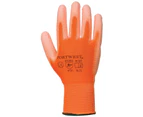 Portwest PU Palm Coated Gloves (A120) / Workwear (Orange) - RW1001