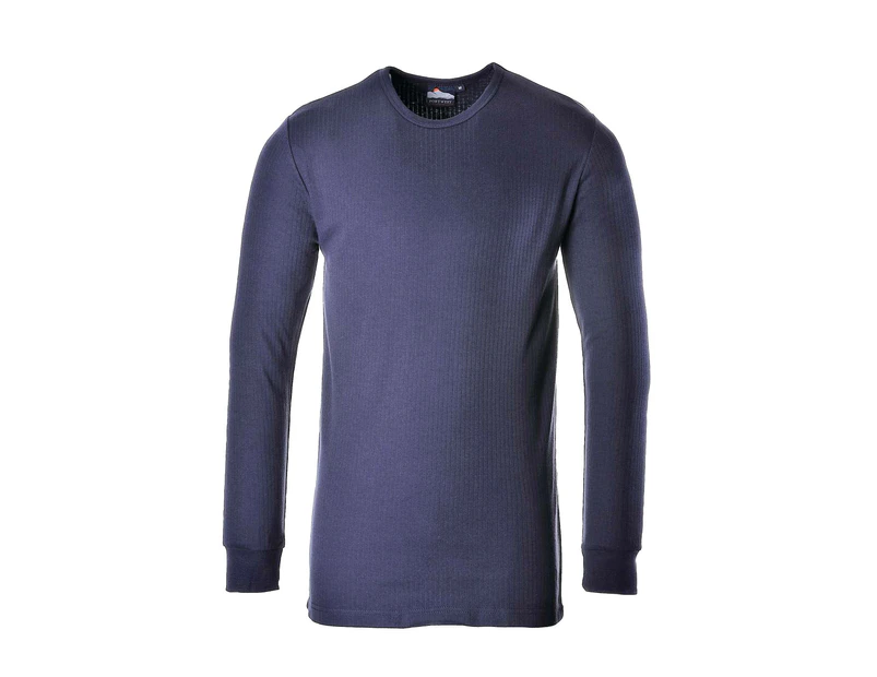 Portwest Mens Thermal Underwear Long Sleeved T-Shirt (B123) (Navy) - RW1016