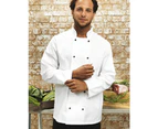 Premier Unisex Cuisine Long Sleeve Chefs Jacket (White) - RW1123