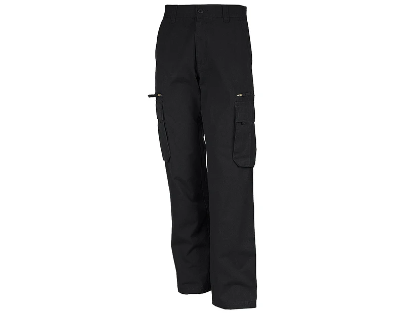 Kariban Spaso Heavy Canvas Workwear Trouser / Pants (Black) - RW740