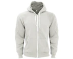 American Apparel Adults Unisex Flex Plain Full Zip Fleece Hoodie (White) - RW4001