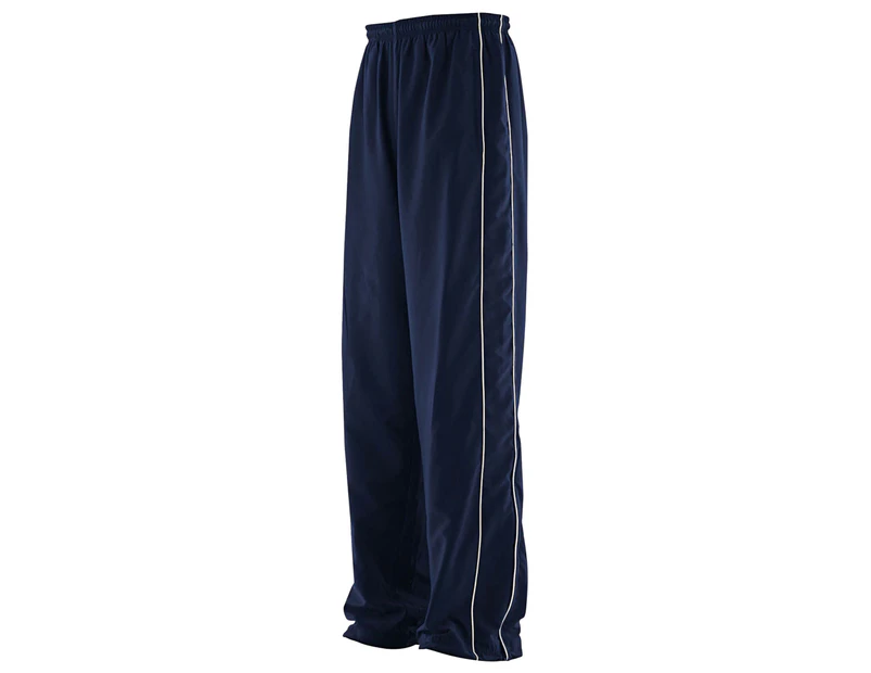 Finden & Hales Womens Piped Track Pants (Navy/Navy/White) - RW456
