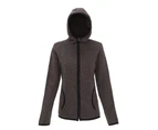 Tri Dri Womens Melange Knit Fleece Jacket (Charcoal/Black Fleck) - RW5458