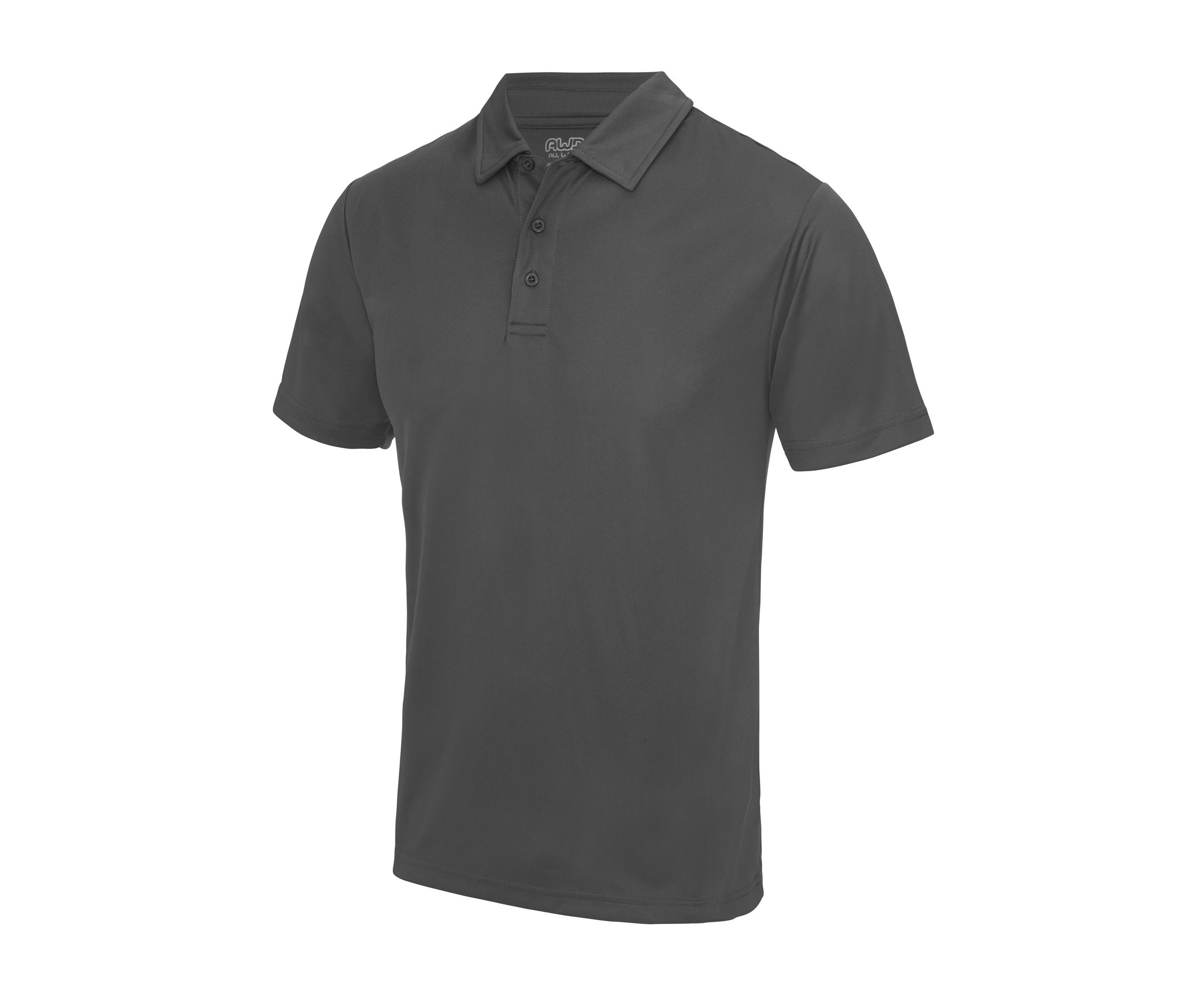 AWDis Just Cool Mens Plain Sports Polo Shirt (Charcoal) - RW691