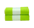 A&R Towels Subli-Me Bath Towel (Lime Green) - RW6041