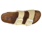 Birkenstock Unisex Arizona Suede Leather Soft Footbed Narrow Fit Sandals - Vanilla