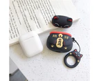 WIWU Cute Lucky Cat Bluetooth Wireless Earphone Case Anti-lost Strap For Apple Airpods 1/2-Black