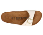 Birkenstock Women's Madrid Birko-Flor Narrow Fit Sandals - Shiny Snake Cream