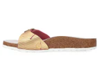 Birkenstock Women's Madrid Nubuck Leather Narrow Fit Sandals - Metallic Cuts Magenta
