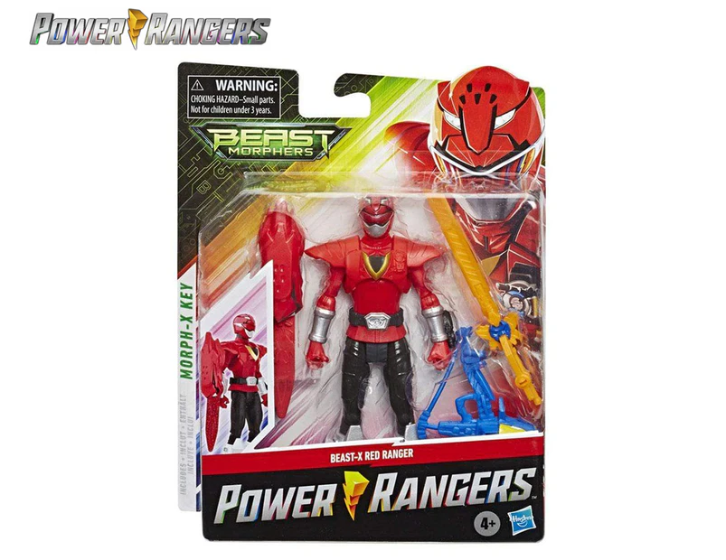 Power Rangers 6-Inch Beast Morphers Beast-X Red Ranger Figure