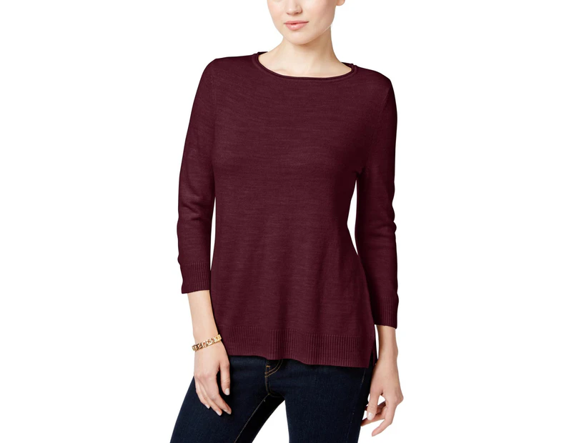 Karen Scott Women's Sweaters - Pullover Sweater - Jmc Merlot