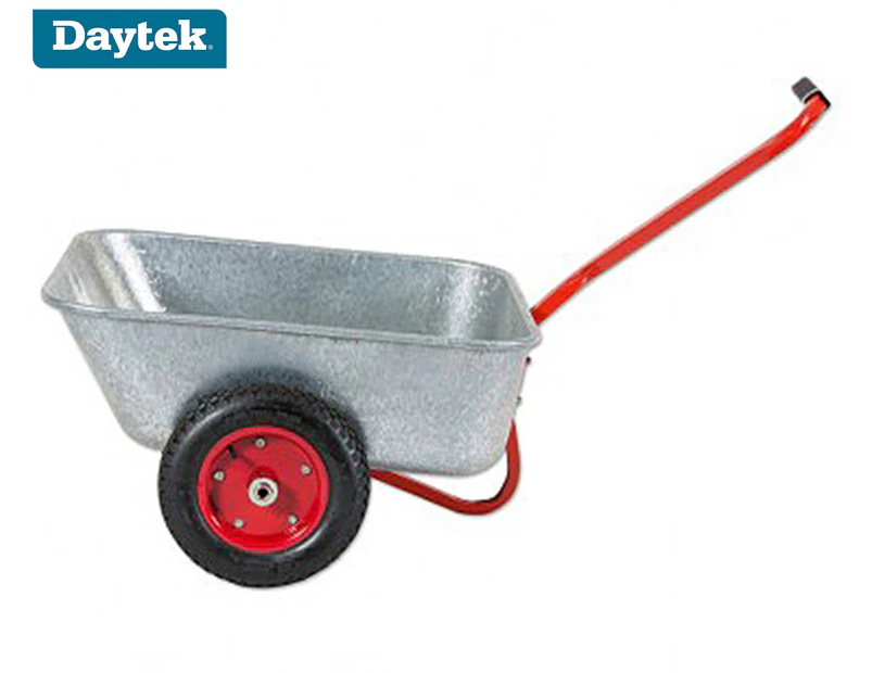 Daytek Home-Handy 70L Wheelbarrow - Silver/Red