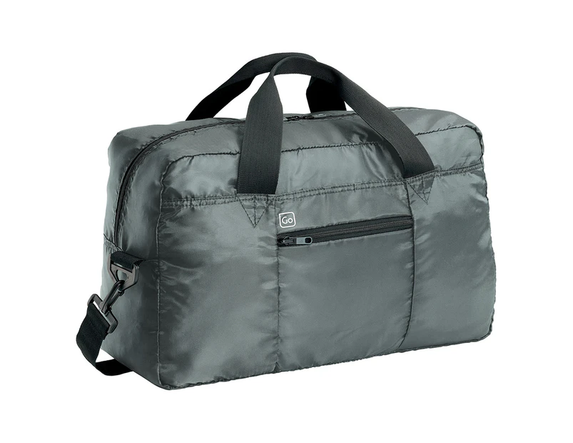 Go Travel 30L Lightweight/Foldable Flight Cabin Hand Bag Compact Luggage Grey
