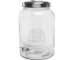Cooper & Co. 10.2L Valencia Sun Tea Mason Jar Beverage Dispenser with Fruit Infuser and Ice Insert