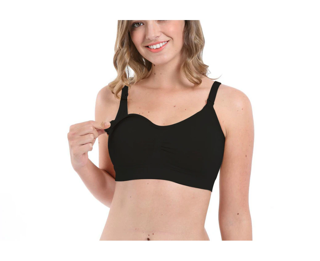 Eonian Care Hands-free Pumping & Nursing Bra - Black - Black