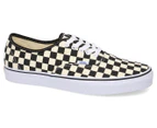 Vans Men's Authentic Checkerboard Sneakers - Black/White