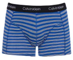 Calvin Klein Men's Cotton Stretch Trunk 3-Pack - Wolf Grey/Heather Joy/Stripe