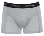 Calvin Klein Men's Cotton Stretch Trunk 3-Pack - Wolf Grey/Heather Joy/Stripe