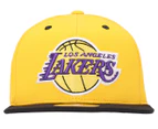 Mitchell & Ness Youth Los Angeles Lakers Snapback Cap - Yellow/Black/Purple