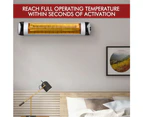 Spector Electric Infrared Patio Heater Radiant Strip Indoor  Home Remote
