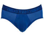 Calvin Klein The Ultimate Comfort Bamboo Viscose Hip Briefs 3-Pack - Turkish Sea/Peacoat/Atlantis