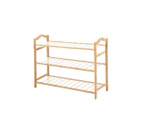 Levede Bamboo Shoe Rack Storage Wooden Organizer Shelf Shelves Stand 3-10 Tier