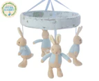 Peter Rabbit 'Hop Little Rabbit' Musical Bluetooth Mobile - Blue