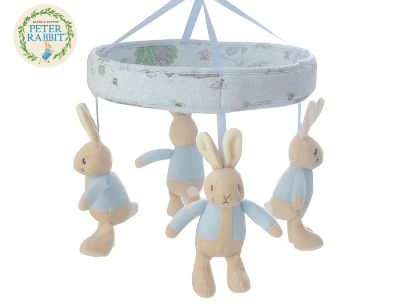Peter Rabbit 'Hop Little Rabbit' Musical Bluetooth Mobile - Blue