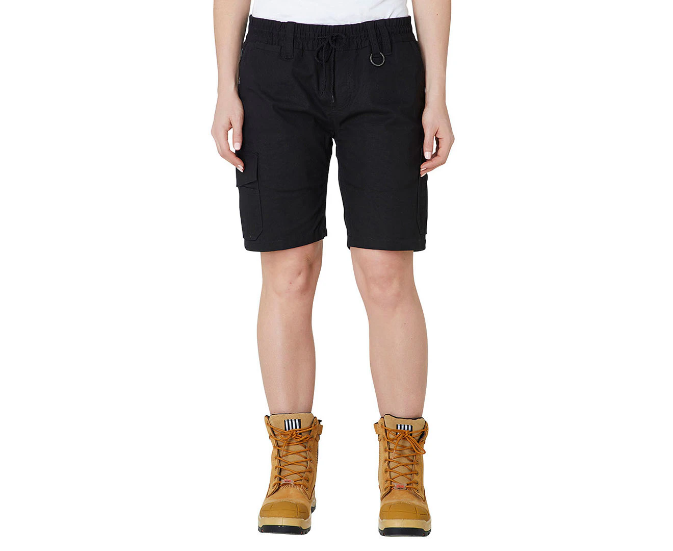 Elwood Workwear Women's Elastic Utility Shorts - Black