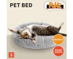 PaWz Pet Bed Dog Cat Round Nest Calming Soft Plush Kennel Cave Deep Sleeping Mat