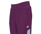 Champion Life Men's Reverse Weave Colour Block Trackpants / Tracksuit Pants - Venetian Purple