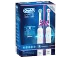 Oral-B Smart 5 5000 Rechargeable Electric Toothbrush Dual Handle Pack - White 4