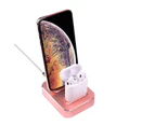 WIWU 2-in-1 Wireless charger Aluminum Alloy Built-in USB Cell Phone Charging Stations Dual Charger Station Mobile Phone Holder