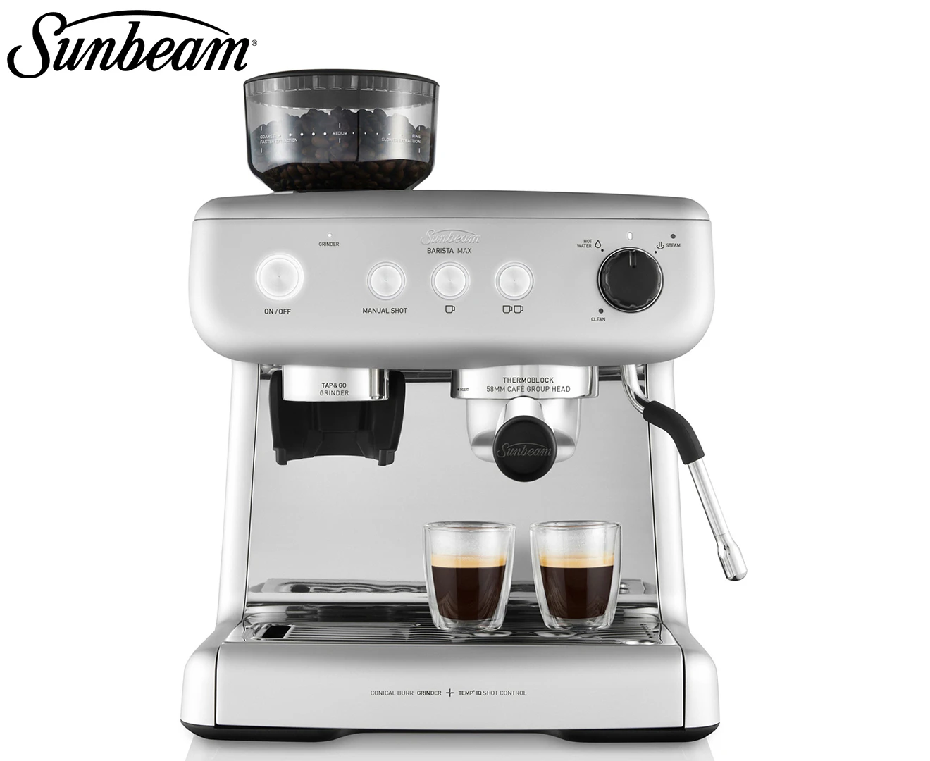 Sunbeam Barista Max Espresso Machine - Silver EM5300S