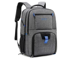 POSO Laptop Backpack 17.3 Inch Computer Bag-Light Grey