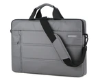 BRINCH Laptop Messenger Bag 15.6 Inch Waterproof Shoulder Bag-Grey