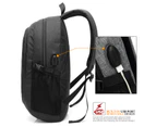 CoolBELL 15.6 Inches Laptop Backpack With USB Charging Port-Black