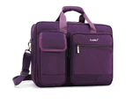 CoolBELL 17.3 Inch Laptop Messenger Bag-Purple