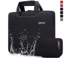 BRINCH Fabric Portable Anti-Tear 13 - 13.3 Inch Laptop Bag-Black