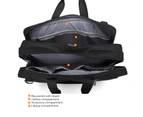 CoolBELL Convertible Messenger Bag Backpack Fits 17.3 Inch Laptop-Black