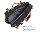 CoolBELL Convertible Backpack Messenger Bag Fits 17.3 Inch Laptop-Black