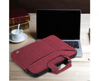 BRINCH Slim Water Resistant 15.6 Inch Laptop Messenger Bag-Red