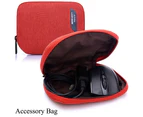 BRINCH Fabric Portable Anti-Tear 15.6 Inch Laptop Bag-Red