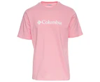Columbia Men's CSC Basic Logo Short Sleeve Tee / T-Shirt / Tshirt - Rosewater