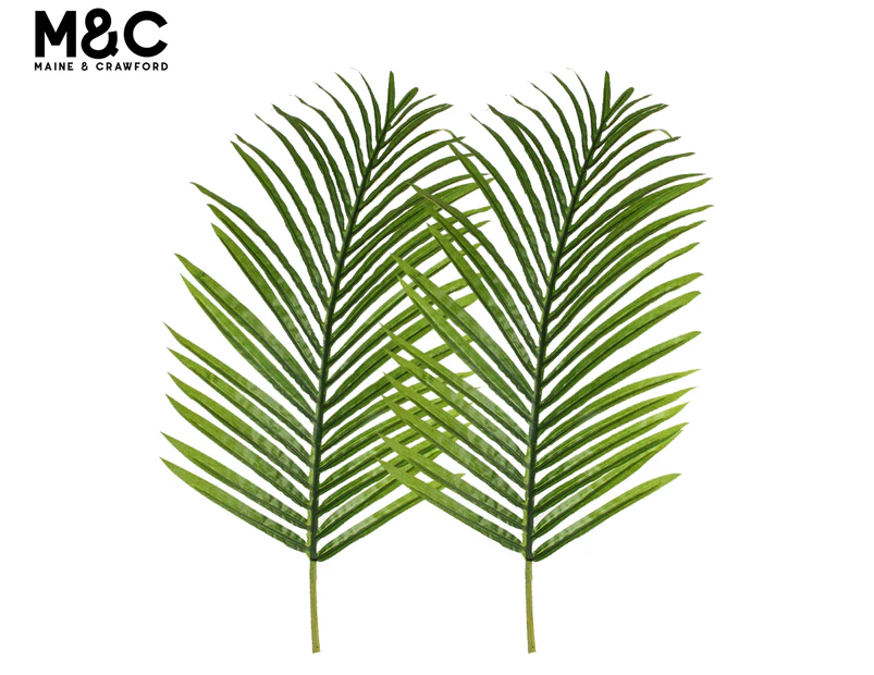 Maine & Crawford 113cm Lana Real Touch Areca Leaves Artificial Plant 2-Pack