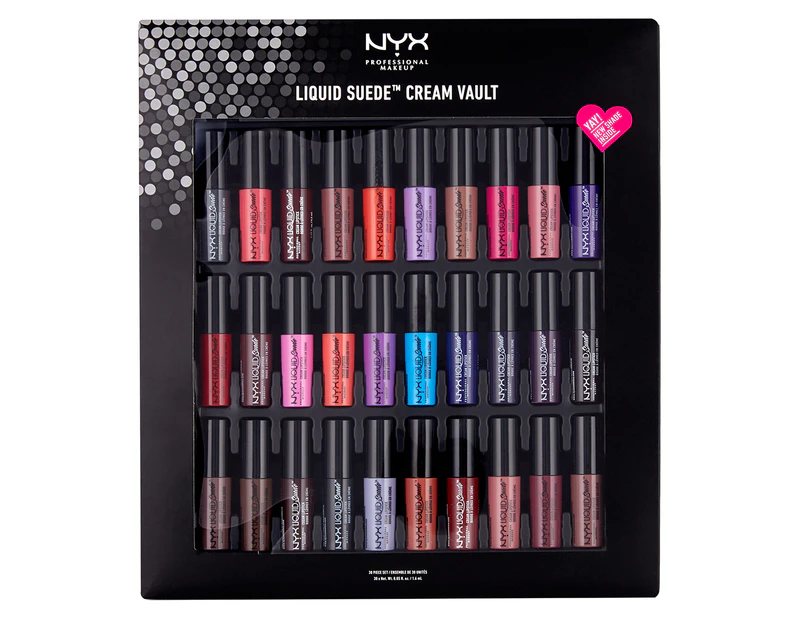NYX Liquid Suede Cream Vault Lipstick 30pk - Assorted