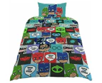 PJ Masks Reversible Single Bed Kids Quilt Cover Set